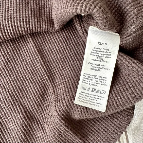 NWOT Madewell Thermal Henley Long Sleeve Tee - Picture 7 of 8
